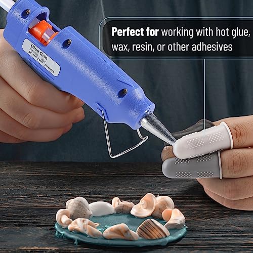 Mr. Pen- Hot Glue Gun Finger Protectors, 24 pcs, Black and White Shades - color: Black & White Shades, size: 24 pcs