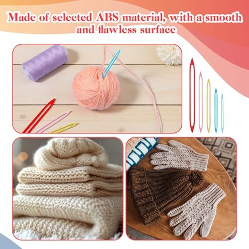 10 Pcs Yarn Needles Large Eye for Crochet Plastic Large Eye Sewing Needles for Thick Bulky Yarn Crochet Supplies and Accessories for Sewing Knitting Weaving