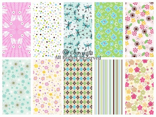 Craftido -25 Options- 100% Cotton Quilting Fabric Bundles 10pcs Fat Quarters 18”x21”-Medium Weight 5.2 oz- Soft Cotton for Quilting, Sewing Project, Patchwork, DIY Crafts - Spring - color: Spring