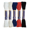 Yokota Daruma Sashiko Thread 5 Skein Essential Color Set (Thin Sashiko Thread - Hoso)