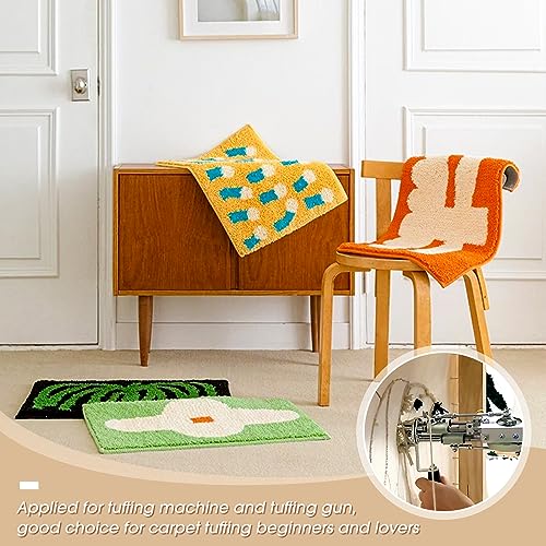 4 Pcs 80'' x 40" Large Overlocking Primary Tufting Cloth for Rug Tufting