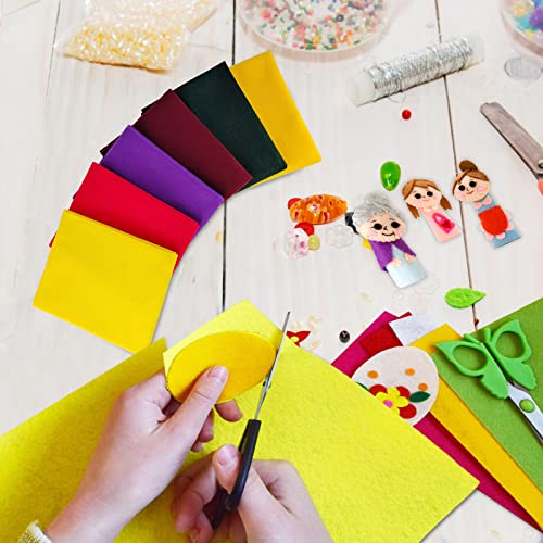 Jtnohx Large Soft Felt Sheets Felt Fabric for Crafts Autumn Color 6Pcs - color: Autumn Colors Series