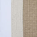 KCS 3 pc of 12" x 18" 14CT Counted Cotton Aida Cloth Cross Stitch Fabric (White+Oatmeal+Khaki) - color: White+oatmeal+khaki