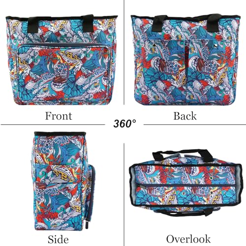 Knitting Bags and Totes Organizers Large Crochet Bag(Retro) - color: Retro