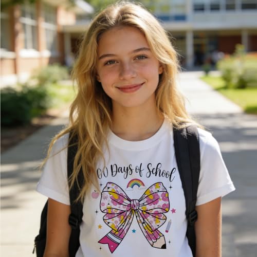 30Pcs 100 Days of School Dtf Transfers Ready to Press Back to School 100 Days Iron on Transfers for Tshirts Teacher Student Heat Transfer Vinyl Stickers for Clothing Pillows Bag DIY Crafts - color: 100 Days of School