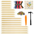16PCS Needlepoint Stretcher Bars with Thumb Tacks/Tack Remover/Thread