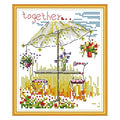 Howie's Needlepoint 14CT Pre-Printed Cross Stitch Kits,Embroidery Patterns Starter Kits,Needlepoint Kits - Summer - color: Summer
