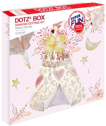 DIAMOND DOTZ Dreamy Tee Pee Home Diamond Painting Kit for Adults with Gems - color: Dreamy Tee Pee