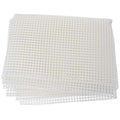 EXCEART Blank Latch Hook Mesh Canvas 59.1" x 39.4" White Plastic Mesh