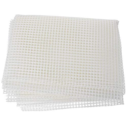 EXCEART Blank Latch Hook Mesh Canvas 59.1" x 39.4" White Plastic Mesh