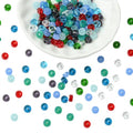 BEEFLYING 1.59oz (45g) Assorted Glass Seed Beads 6~6.5mm×3~4mm Mixed Flat Round Bulk Small Spacer Seed Beads for Jewelry Making Necklace Bracelet Earring DIY Craft Sewing Home Decor