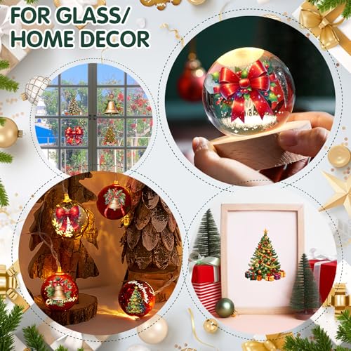 ZMRU 24 Sheets Vintage Christmas Rub On Transfers for Crafts, Rub On Transfers Christmas for Wood Slices，Furniture Decals, Glass, Leather, Canvas, Fabric Projects,3 * 3inch - color: Christmas liturgy
