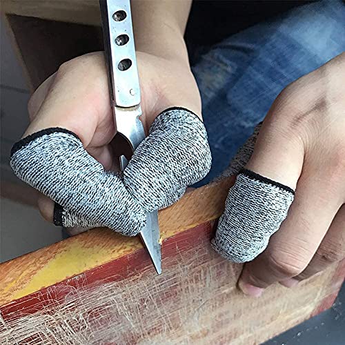 Elfzone 100PCS Finger Cots Cut Resistant Protector,Finger Covers for Cuts - size: 100pcs
