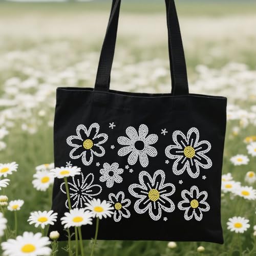 1 Pcs Abstract Flower Iron on Rhinestones Transfer, Hot Fix Iron on Patch Transfer Decals Crystal Heat Transfer Clothing Repair Decor for T-Shirt Hat Jacket Party - style: Abstract Flower