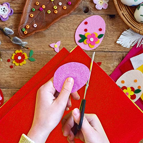 Jtnohx Soft Felt Fabric Flexible Craft Felt Sheets Bright Red 6" 20Pcs - color: Bright Red