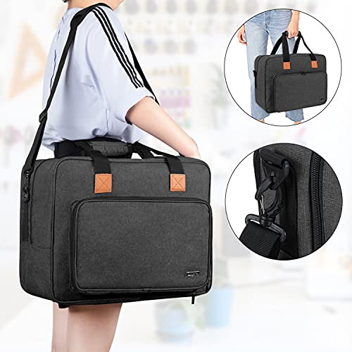 LUXJA Portable Tote Sewing Machine Bag, Black - color: Black