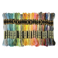 26 Gorgeous Color Variations Floss Variegated Cross Stitch Threads, Set B - color: Set B - 26 Colors