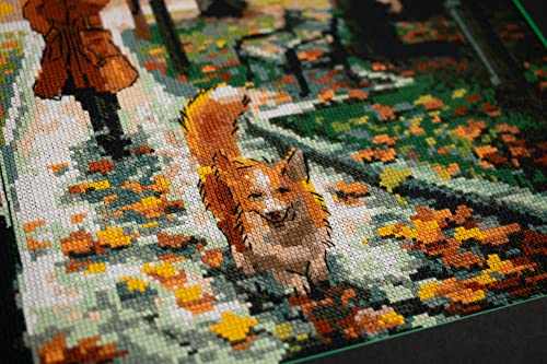 RIOLIS 2064 Night Park Counted Cross Stitch Kit 11.75 x 15.75 in - style: Night Park 2064