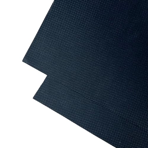 2 Sheets of Black 11 Count Aida Cloth – 18 x 18 Inch Pre-Cut Fabric Squares – Cross Stitch Fabric – 100% Cotton – Ideal for Needlework & Embroidery – The Knotty Unicorn - color: Black