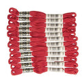 DMC 6-Strand Embroidery Cotton Floss, Bright Christmas Red - style: #666 Red
