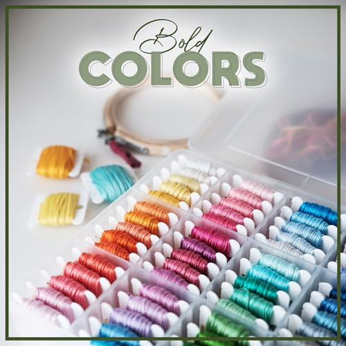 Embroidery Floss Kit and Refills - Cotton Threads - DMC Color Coding for Cross Stitch, String Crafts, Friendship Bracelets - color: 3348 Light Juniper