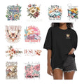 10PCS Blossom Mountain Butterfly Designs Jesus Iron On Transfer Patches - style: YS002