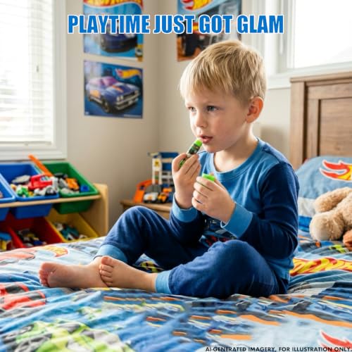 Hot Wheels Keychain Lip Balm Set, 7-Piece Plant-Based, Ages 3+ - color: Hot Wheels
