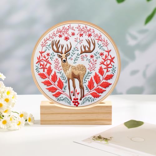 Chunful 6 Pcs Embroidery Hoop Display Stand, 5.3" X 1.3" X 1.5", Natural - color: Natural, size: 5.3" x 1.3" x 1.5"