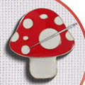 Magnetic Needle Minder Magnet Embroidery Accessories and Supplies Embroidery Needle Holder Cross Stitch Holder Needlework Supplies (Cardinal) (Mushroom) - size: Mushroom