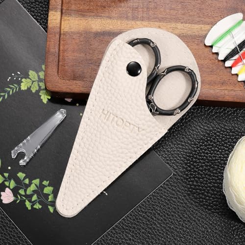 Little Sharp Sewing Scissors All Purpose Shears with Cover - color: Black