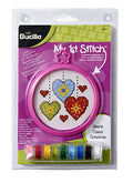Bucilla My 1st Stitch Hearts Mini Counted Cross Stitch, 46344 5-1/8 by 7-5/8-Inch - style: Hearts
