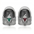 OKKRMGZ 2Pcs Sewing Thimble Hand Thimbles for Embroidery Quilting Finger Protector Protectors Open Nail Acorn Metal Thumb DIY Crafts Needlework