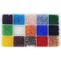 INSPIRELLE 2400pcs 4mm Bicone Beads Faceted Crystal Glass Briolette Beads - color: Transparent (AB) Colors