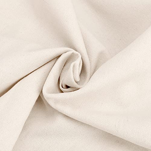 PINGEUI 59x157 Inch/4 Yards Nature Linen Needlework Fabric by The Yard, Plain Cloth, Large Size for Embroidery, Tablecloth, Home Decorations, Crafts