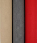 KCS 3 pc of 15" x 18"(38cmx45cm) Counted Cross Stitch Cotton Aida Cloth Needlework Rolled Fabric Box,14CT,Red+Khaki+Dark Grey - color: Red+khaki+dark Grey, size: 14CT
