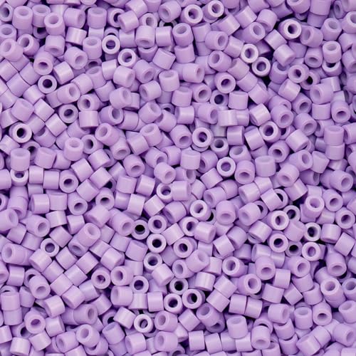 John Bead 25g Cylin Beads Opaque Light Purple 11/0 Glass Cylindrical Seed Beads for Jewelry Bracelets Necklaces Earrings Making Embroidery - color: Light Purple