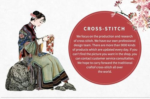 Fanxvivy Counted Cross Stitch Kits for Adults 11CT Unprinted Cross-Stitch Patterns Embroidery Kits Easy Cross Stitching Needlepoint Kits-Colorful Succulent Plants 18x18 inch - color: DIYcraft27