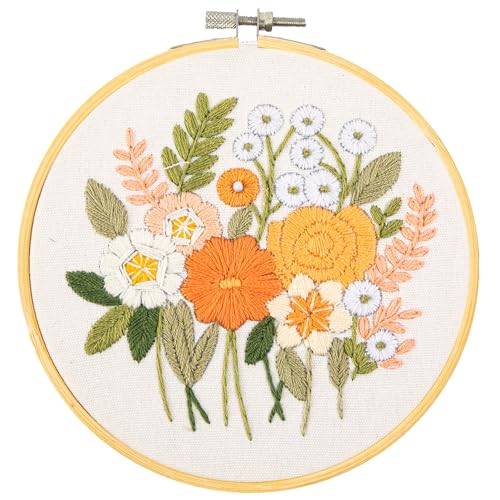 DIAMOND DOTZ Country Garden Embroidery Craft Kit for Adults, Beginners - color: Embroidery Country Garden