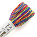 Olympus Thread Olympus sashiko Thread 111 yd Cotton Quilting Boro Embroidery (301 Rainbow)