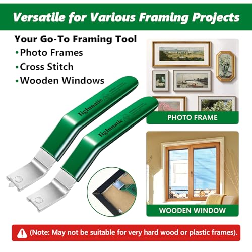 Magnetic Glazier Driver Push Tool(2-Pack) for Window/Picture – Use One-Hand