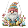 NAIMOER Easter Gnome Diamond Art Hanging Kits for Adults, 5D Special Shaped Rhinestone, DIY Acrylic Spring Diamond Art Painting Window Pendants Home Garden Wall Hanging Ornament Kits, Double Sided - color: Easter 05