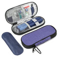 GERMUN Insulin Pen Cooler Travel Case with 2 Reusable TSA Approved Ice Packs, Diabetic Medication Insulated Cool Organizer Bag for Insulin Pens and Other Diabetic Supplies Storage (Purple) - color: Purple