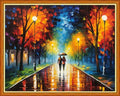 Dooxvey Cross Stitch Kits for Adults Beginners - Full Range of Cross-Stitch & Embroidery Kits - 11CT Patterns - Lovers Walk 16x20 inch - color: Artpattern12
