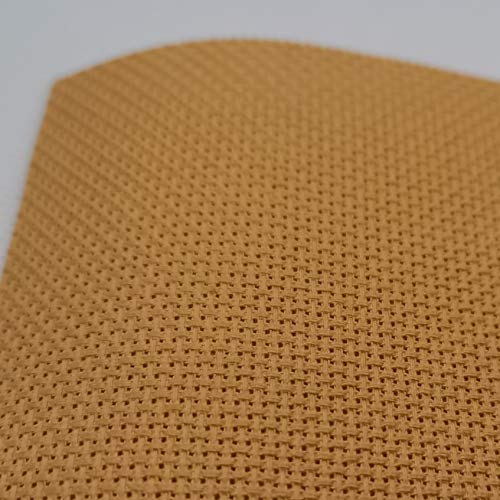 19" x 28" 18CT Counted Cotton Aida Cloth Cross Stitch Fabric (Topaz md) - color: Topaz Md