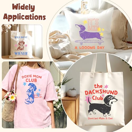 Sausage Dog Iron on Transfers Heat Transfer Viny 15pcs - color: Halloween