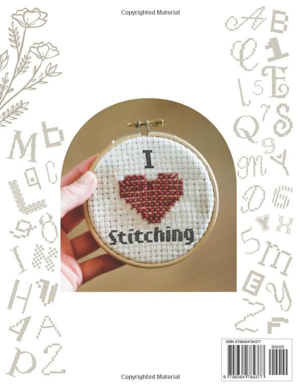 Alphabet & Number Cross Stitch Patterns: The Ultimate Counted Cross Stitch Pattern Collection with More than 101 Premium Fonts