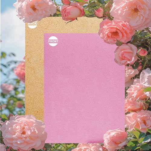 Bernese 6PCS Self Adhesive Felt Sheet, Felt Sheets with Adhesive Backing for Jewelry Box and Drawer Liner, A4 Size (8.3" x 11.8", Pink) - color: Pink