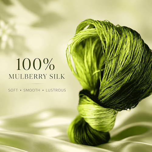 Mulberry Silk Floss Embroidery Thread Floss-Cross Stitch Threads China Silk Woven Jewelry Threads DIY Sewing Kits (44) - color: 44