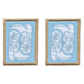 Blue Boots Patch, 2" x 1.5", Embroidered Iron-On for Hats, Bags, Jackets, 2-Pack - color: Blue Boots