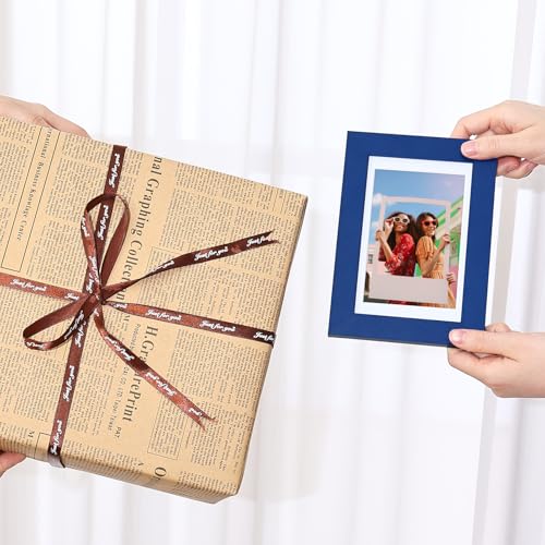 Vittanly 4x6 picture frame, Matted for 3.5x5 Photos, Royal Blue - color: Royal Blue, size: 4x6
